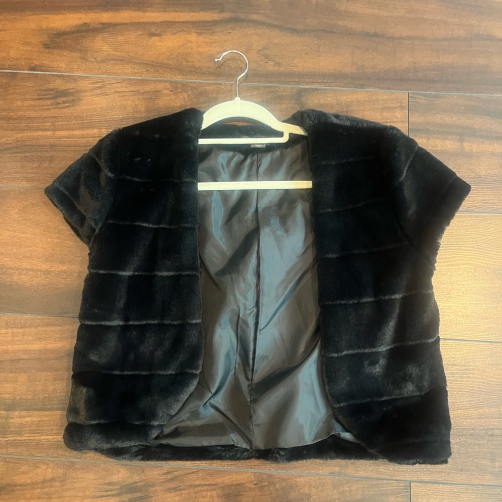 Covington Black Faux Fur Coat